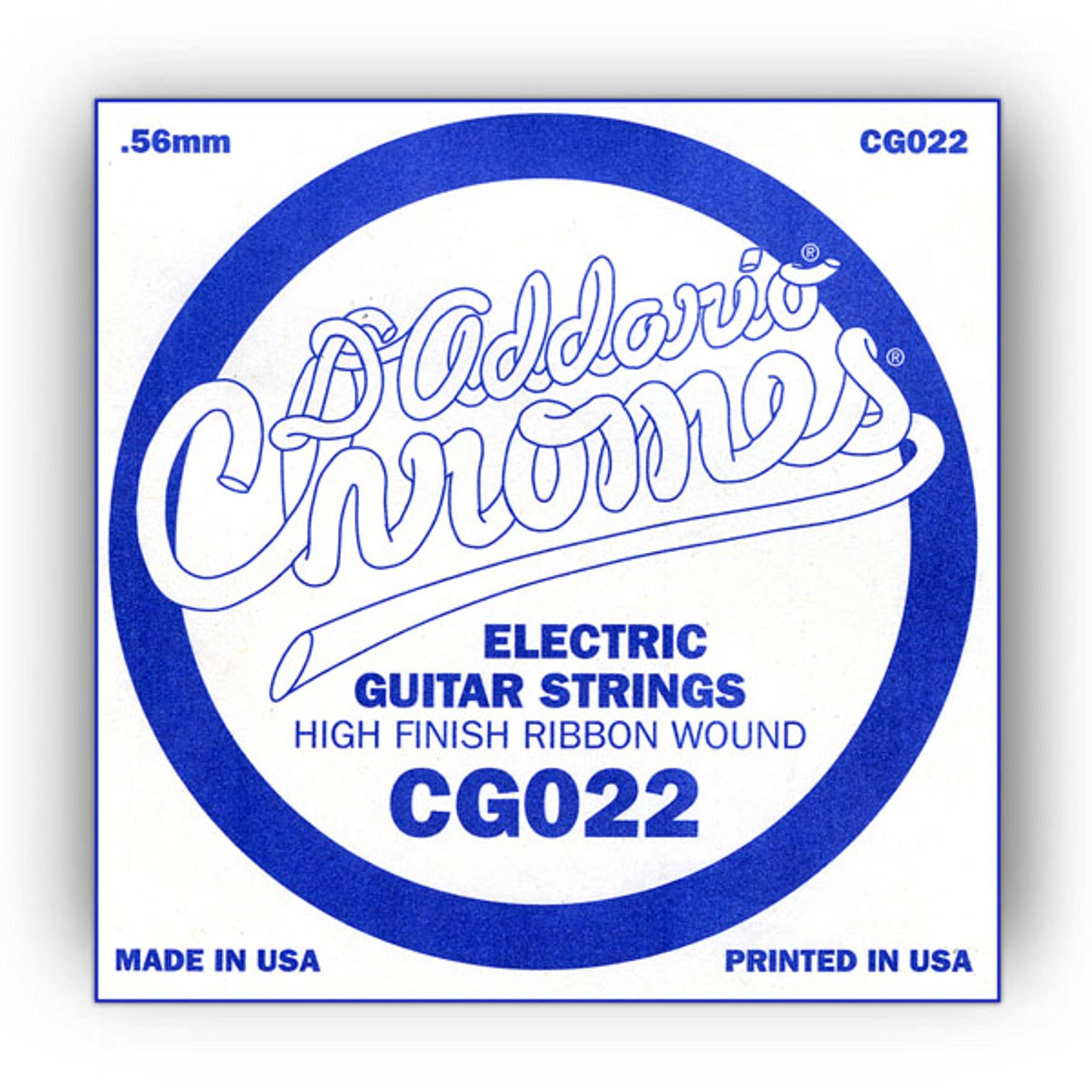 D'Addario .022 Flat Wound Single String for Electric Guitar