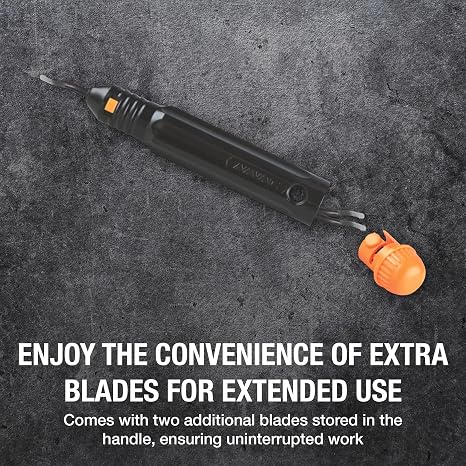NAVAC NTD28 Copper Tubing Deburrer | Pipe Deburring Tool | Replaceable Deburring Blade | 2 Spare Blades Included |