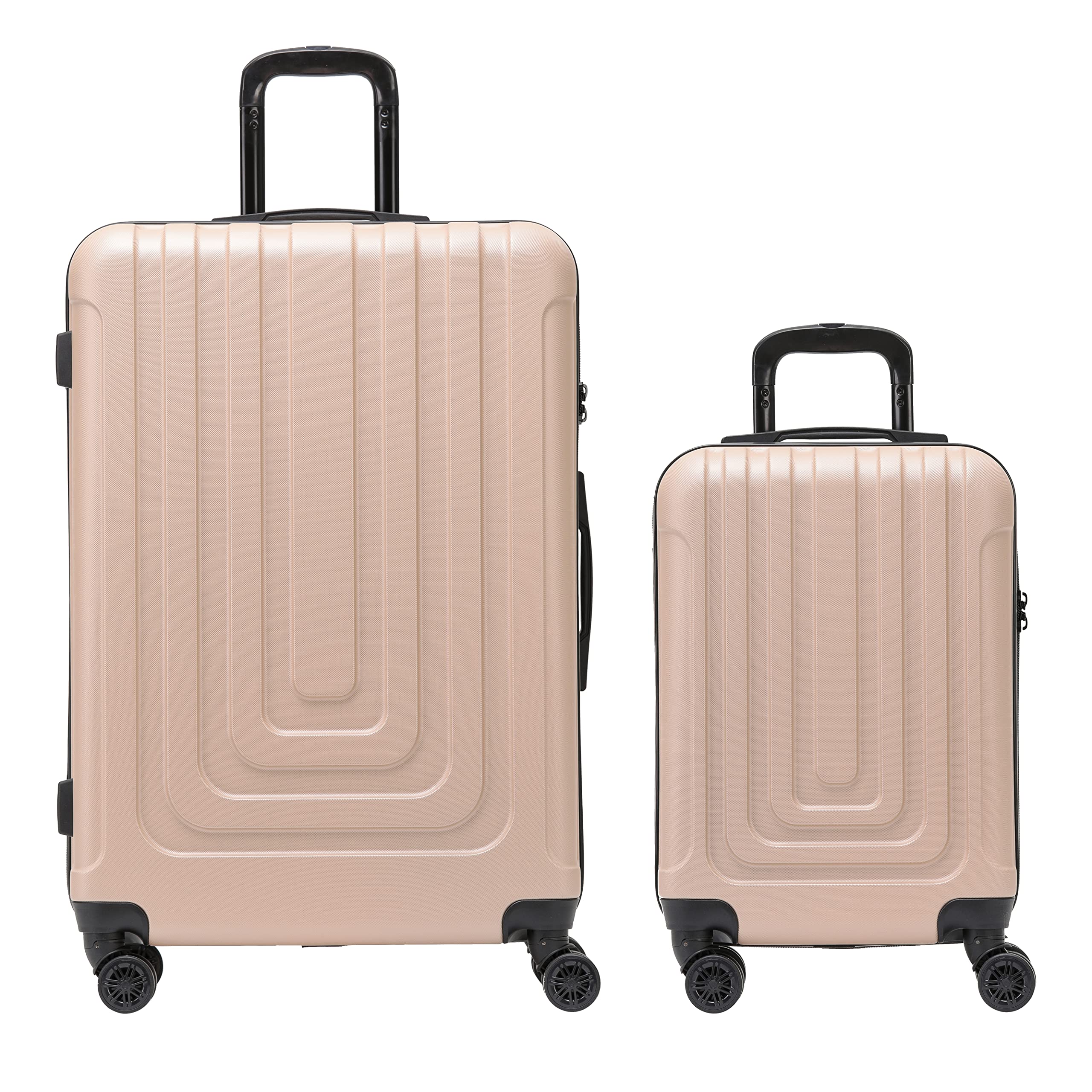 Buy Premium Lightweight Suitcase Builtin TSA Lock with USB Port 8 Spinner Wheels ABS Hard