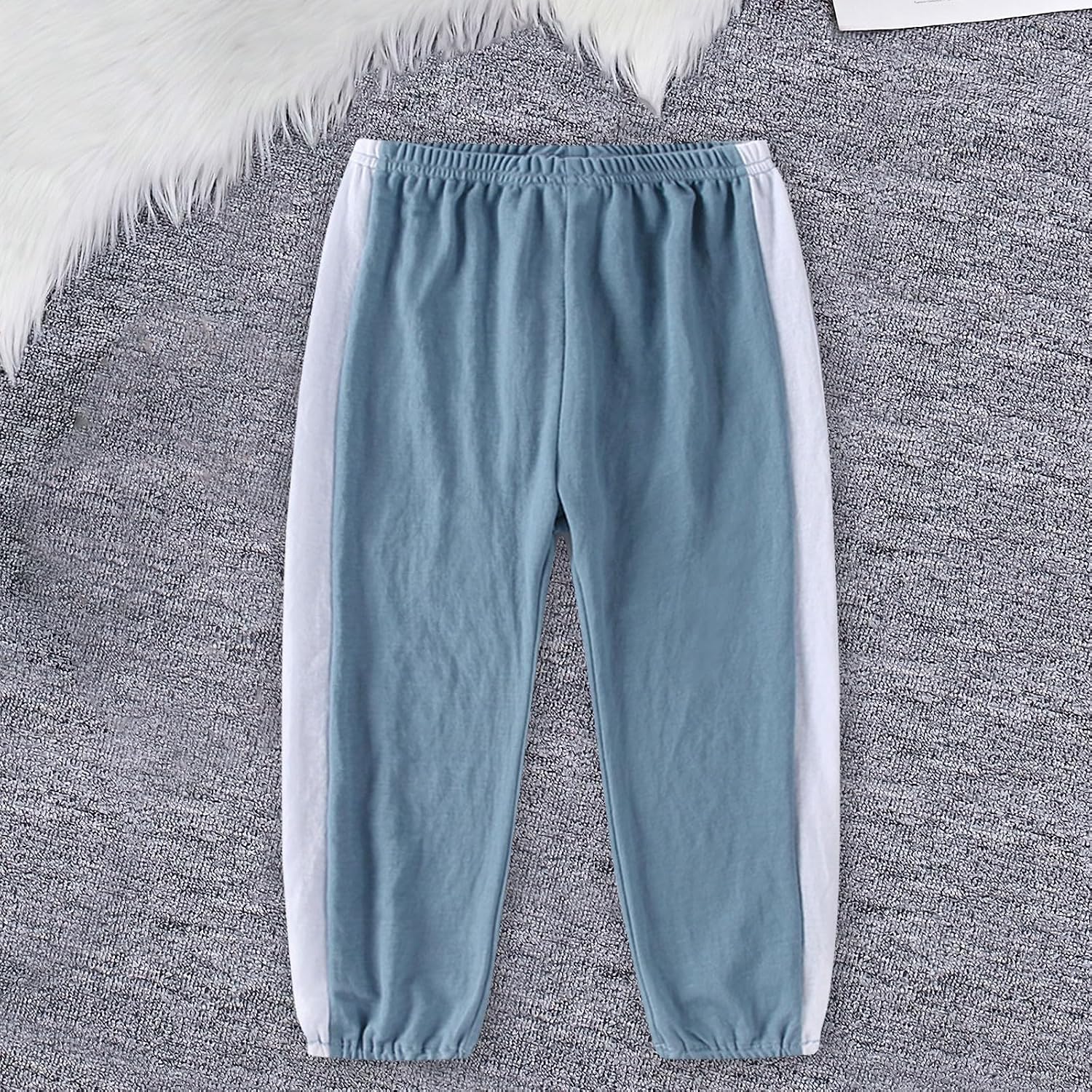 Kids Athletic Jogger Pants Boys Girls Baggy Sweatpants Side Stripe Track Pants Loose 𝐋ounge Thin Trousers Wide Leg Joggers