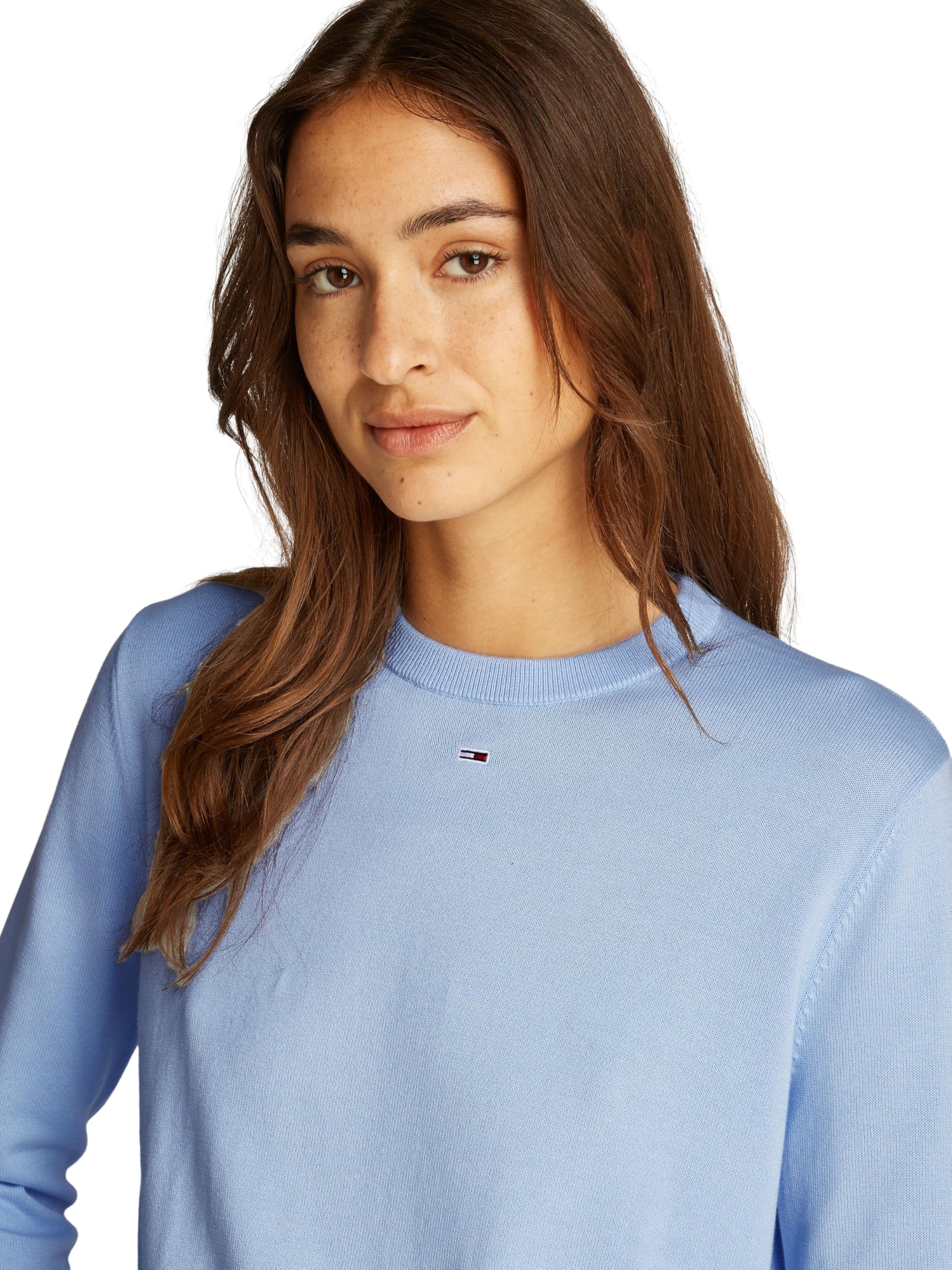 Tommy Jeans Damen Pullover Essential Crew aus Baumwolle