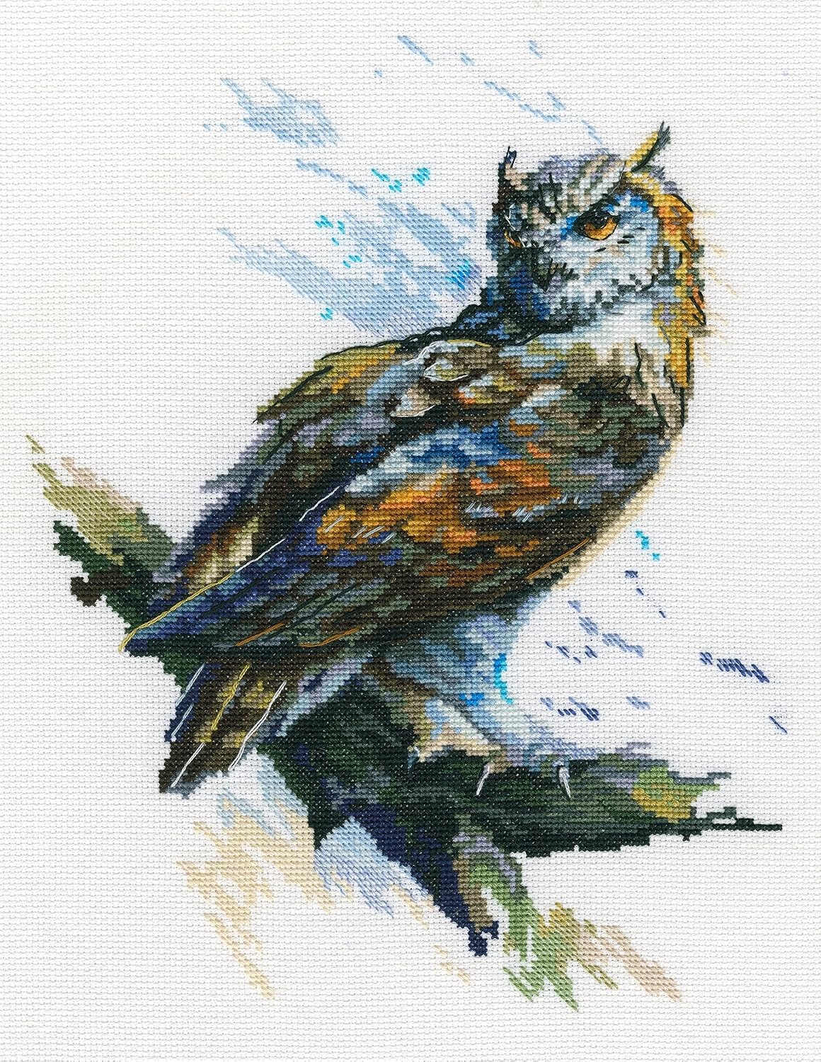 RTO Counted Cross Stitch Eagle OWL, Multicoloured