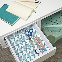 Vista 20 de Con-Tact Brand Grip Prints Shelf Liner, Non-Adhesive Durable Liners, Slip-Resistant Drawer and Cabinet Covering, 18" x 4', Dottie Grey, Pack of 1