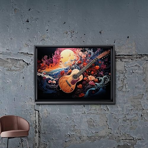 Miniatura 7 de Print guitar canvas print wall decor, ready to hang wall print, design canvas print, Canvas Wall Dekor