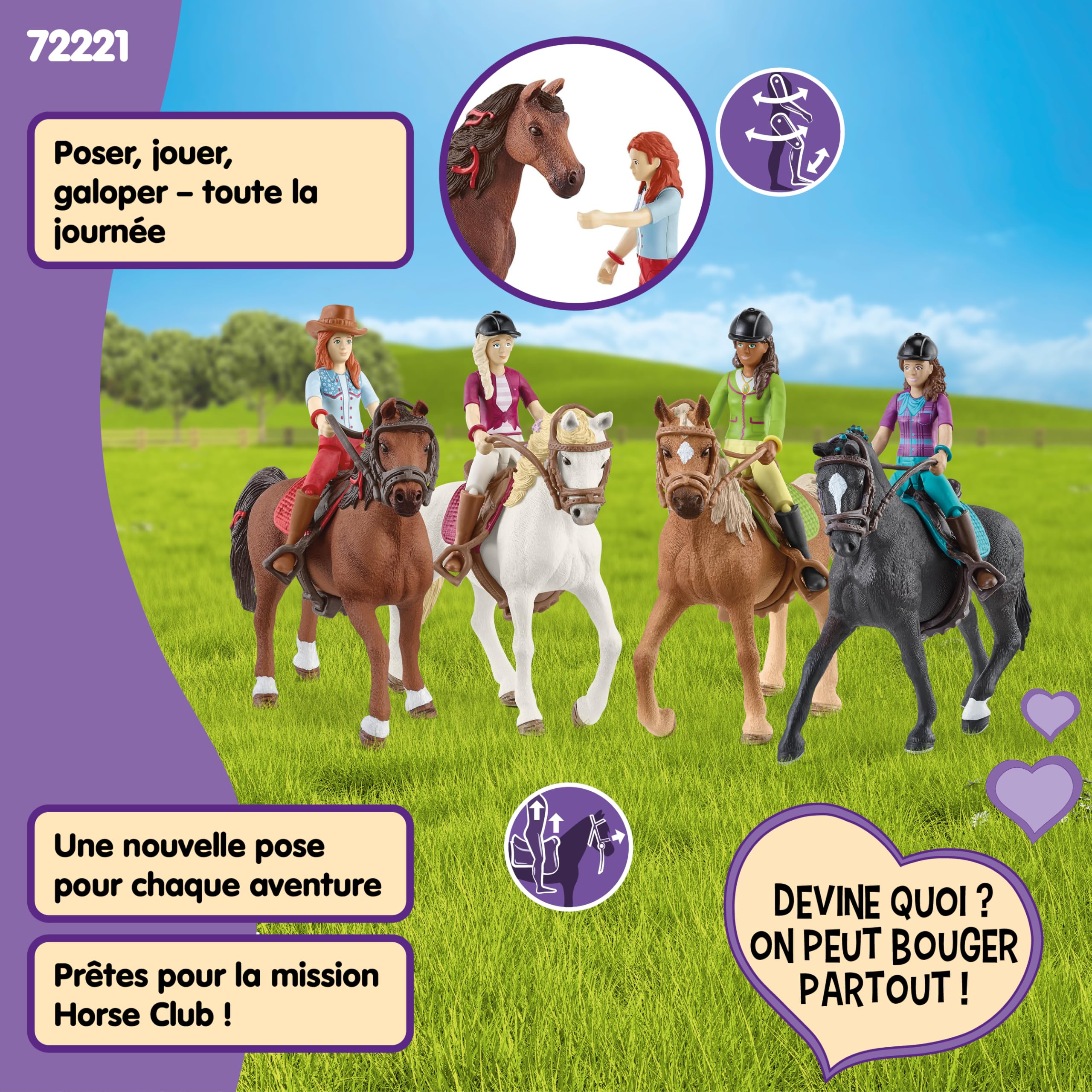 Schleich Horse Club | Balade à Cheval 72221 | dès 5 Ans | 40 pièces