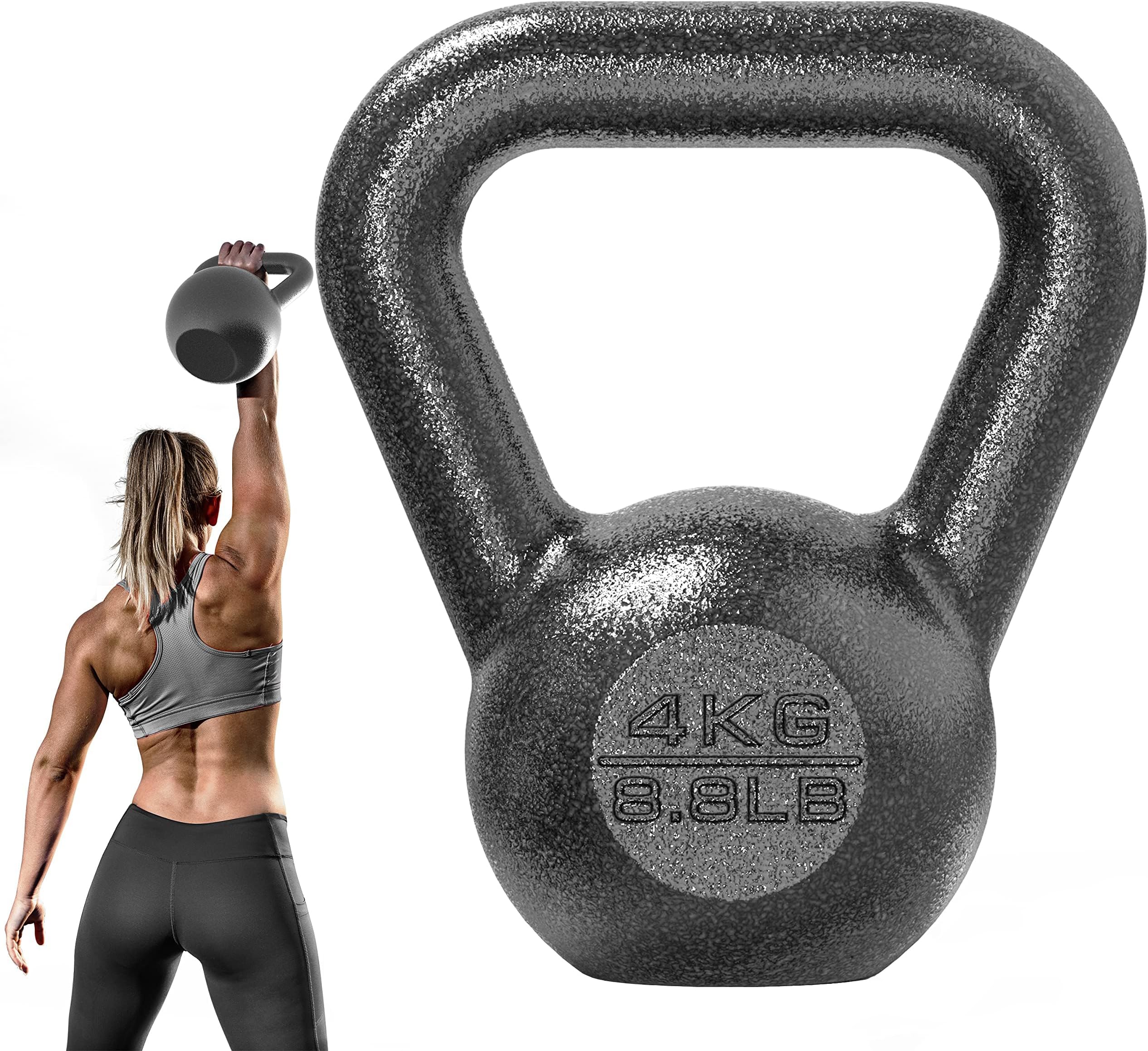 4kg Cast Iron kettlebell Weight for Home Gym Fitness & Weight Training
