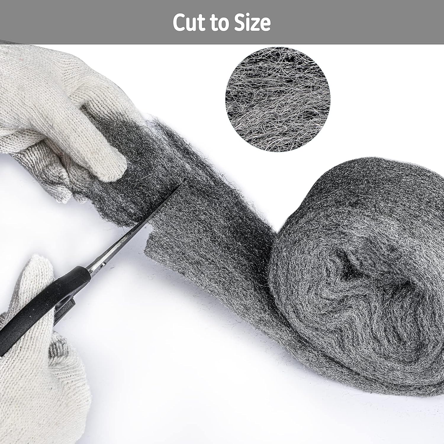 Trisiki Steel Wool Mice, 0000 Ultra Fine Wire Wool Fill Fabric DIY Kit