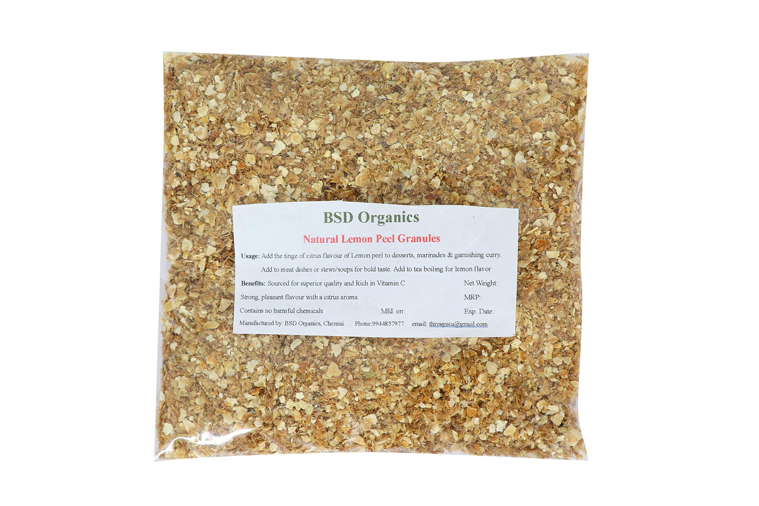 Natural Zest Lemon peel granules - 1 kg