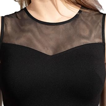 Women's A-Line Pleated Sleeveless Little Cocktail Party Dress with Floral Lace