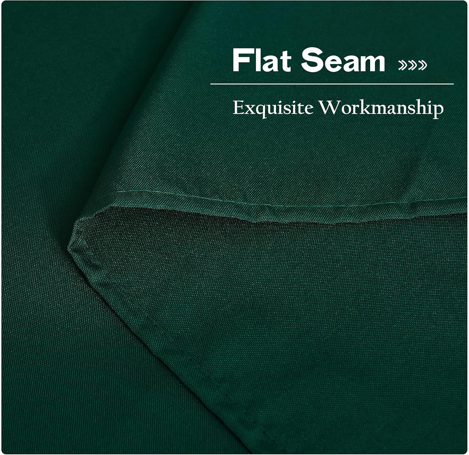 NICETOWN 2 Panels Patio Outdoor Curtains 95 inch Length, Home Fashion Silver Stainless Steel Grommet Indoor Outdoor Privacy Drapes for Terrace, Hunter Green, W55 x L95