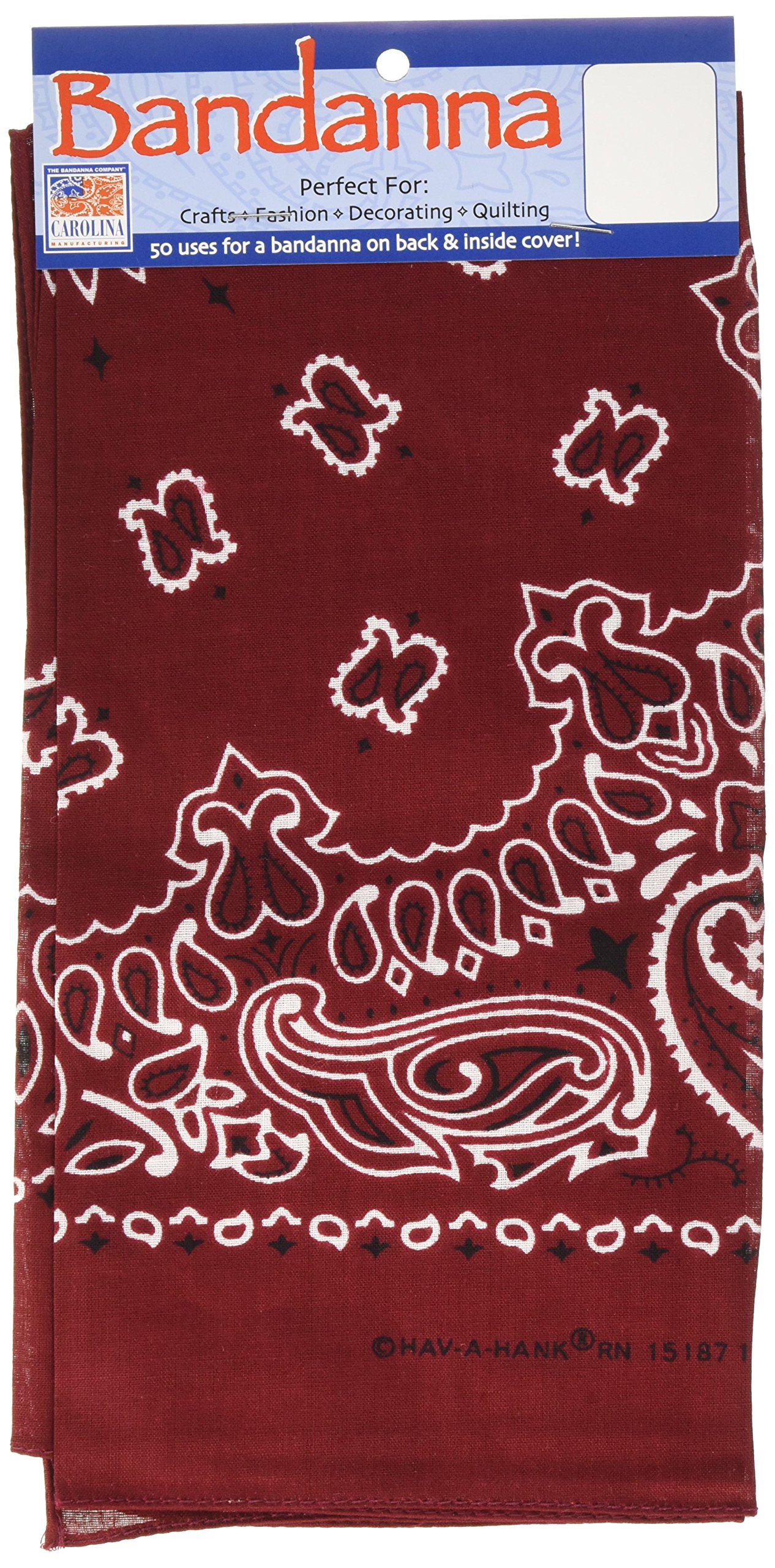 HAV-A-Hank Paisley Bandanna 22"X22"