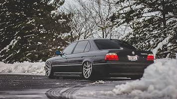 Palmetto Posters 24x36 Poster BMW e38 740il Black Rear View 106113