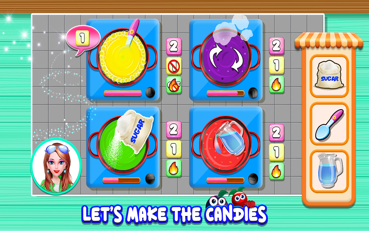 Candy Lollipop Sweet Taste Factory Games App on Amazon Appstore