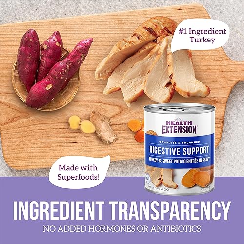 Miniatura 9 de Health Extension Soporte digestivo, paquete variado - pollo, carne de res y pavo (2 de cada una)