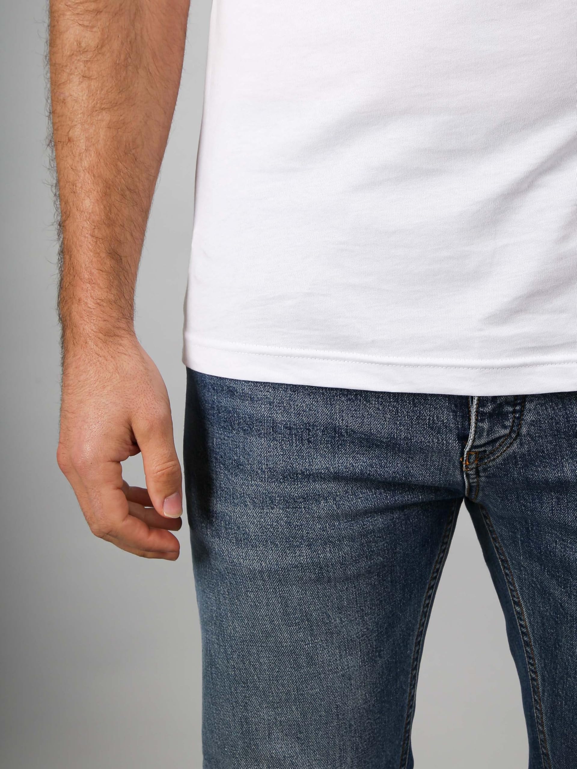 Suitable Vita T-Shirt Col en V Blanc 2-Pack - Hommes - Vêtements - Taille - 120-2 V White Vita
