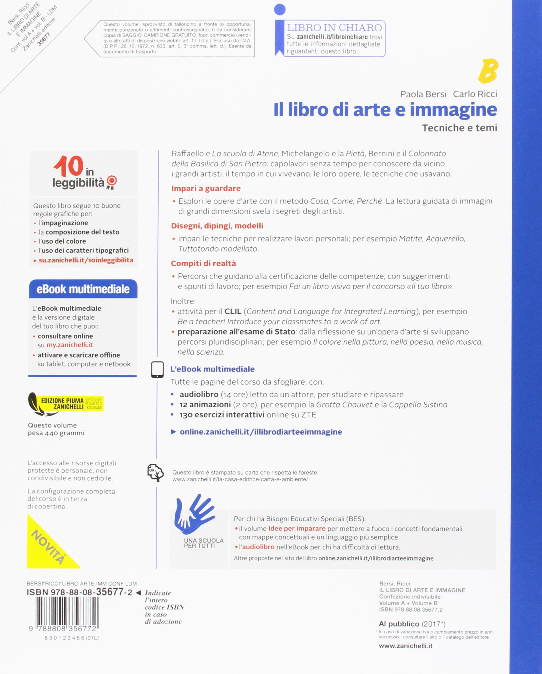 Il libro di arte e immagine. Vol. A-B: Linguaggio visuale storia dell'arte-Tecniche temi compiti di realtà CLIL esame di Stato.Per la Scuola media. Con aggiornamento online