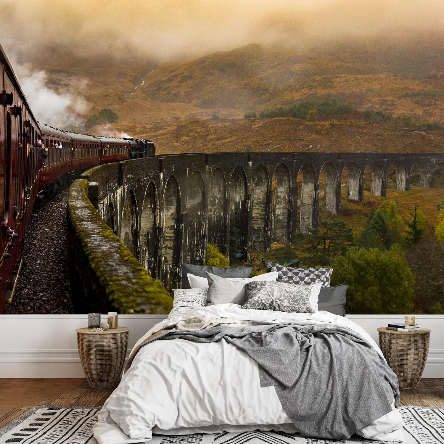 SIGNWIN Wall Mural Natural Landscape Removable Self-Adhesive Wallpaper Wall Decoration for Bedroom Living Room - 66x96 inches