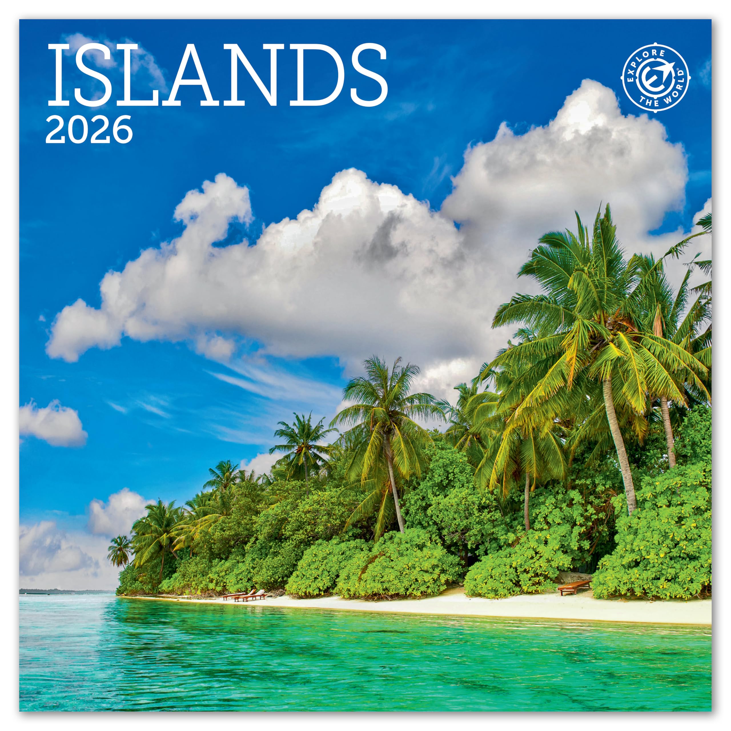 2026 Islands Mini Wall Calendar 7" x 7"