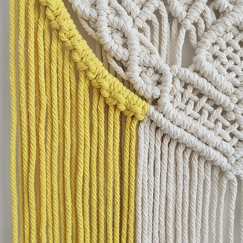 Miniatura 5 de Decoración bohemia de macramé para colgar en la pared, hermoso arte de pared decorativo para el hogar, apartamento, dormitorio, cuarto de bebé,