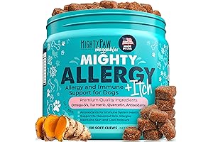 Mighty Paw Waggables Allergy Immune + Itch Dog Chews: Soothe Your Pup's...