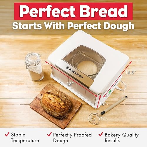 Vista 2 de Brod & Taylor Proofer plegable y olla de cocción lenta (probador con estante de accesorios), color blanco