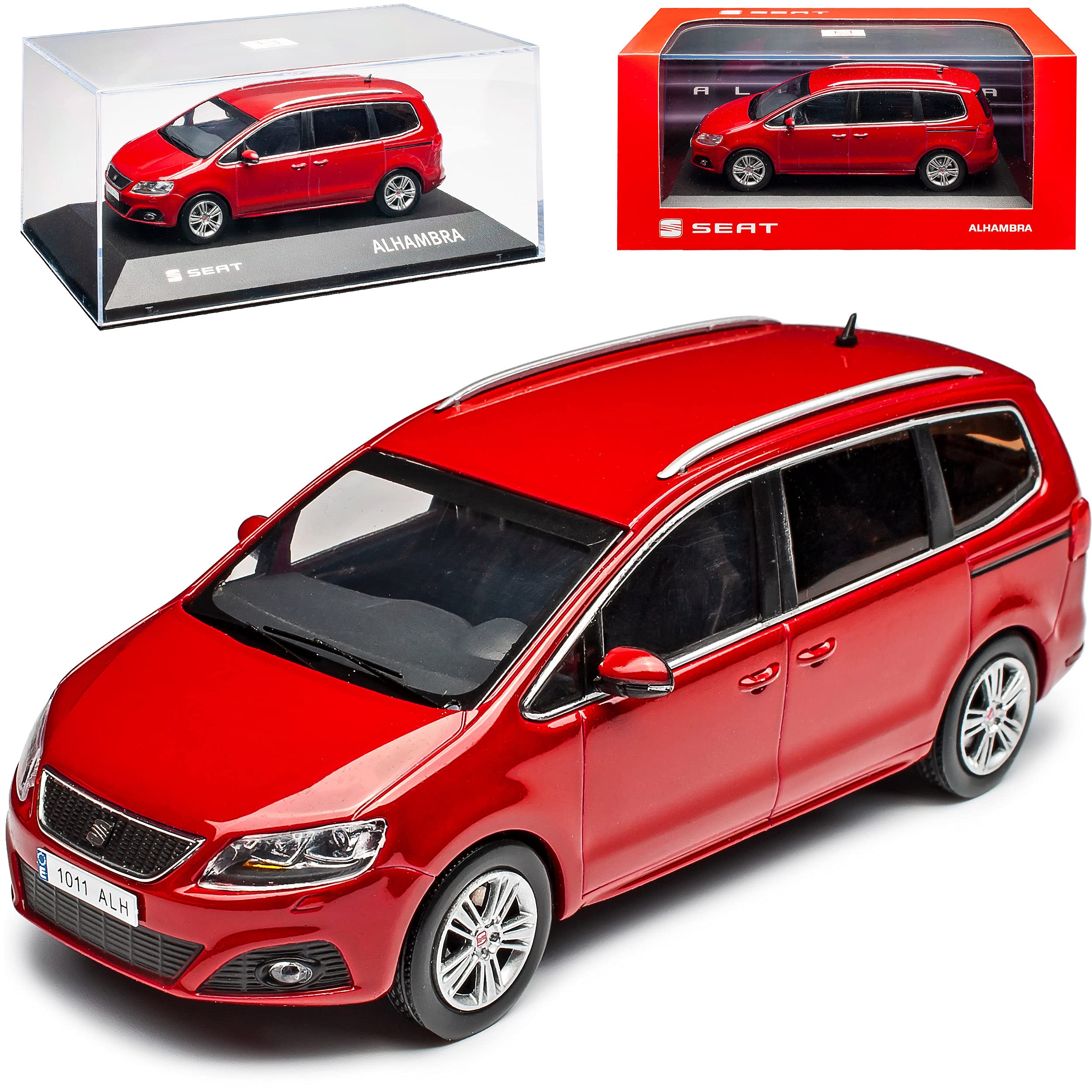 Ixo Seat Alhambra Salsa Van Rot 2. Generation Ab 2010 1/43 Modell Auto