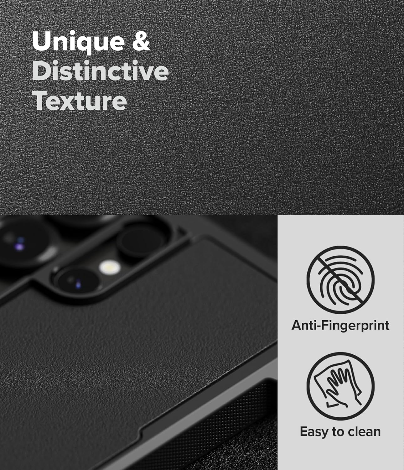 Ringke Rugged Gear for Samsung Galaxy S25 Ultra Case [Compatible with MagSafe] Prevents Oily Smudges Non-Slip Enhanced Grip Protective Cover Precise Cutouts for Camera - Magnetic Black