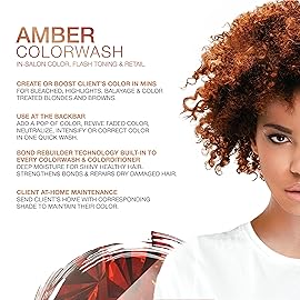 Celeb Luxury, Professional Semi-Permanent Hair Color Depositing Shampoo, Gem Lites Amber Colorwash, 8.25 Fl Oz (Pack of 1)