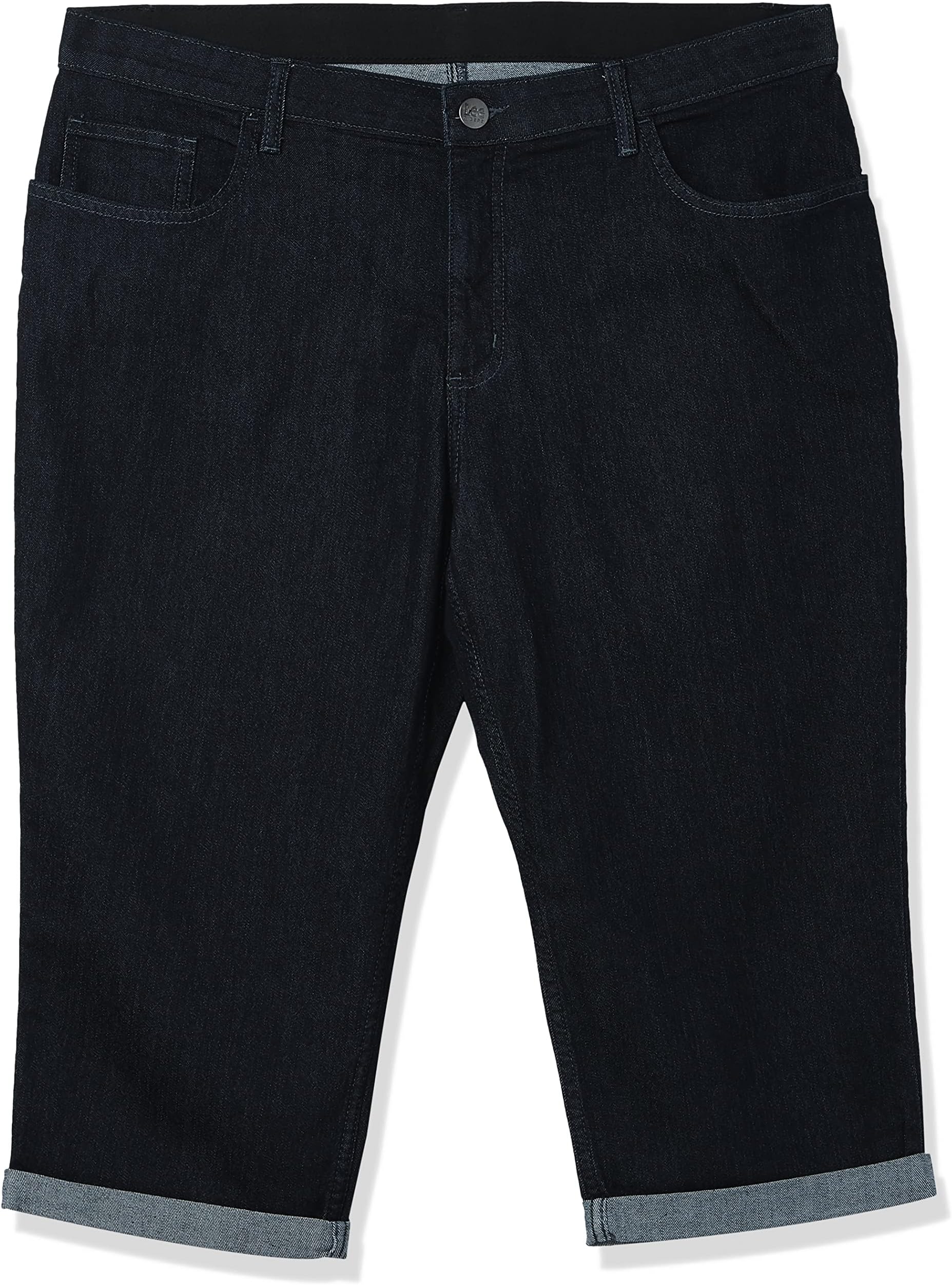 Riders by Lee Indigo Women's Plus Size Comfort Waist Cuff Capri