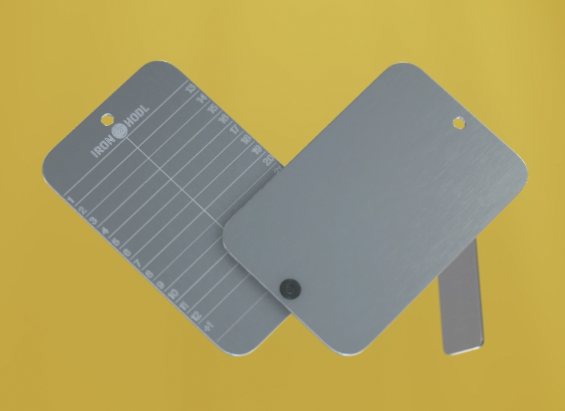 IRON HODL Cold Wallet Metalen Plaat Set - Zaadzin Backup Met Ponsletters, Sjabloon & Testplaat Voor Bitcoin & Crypto