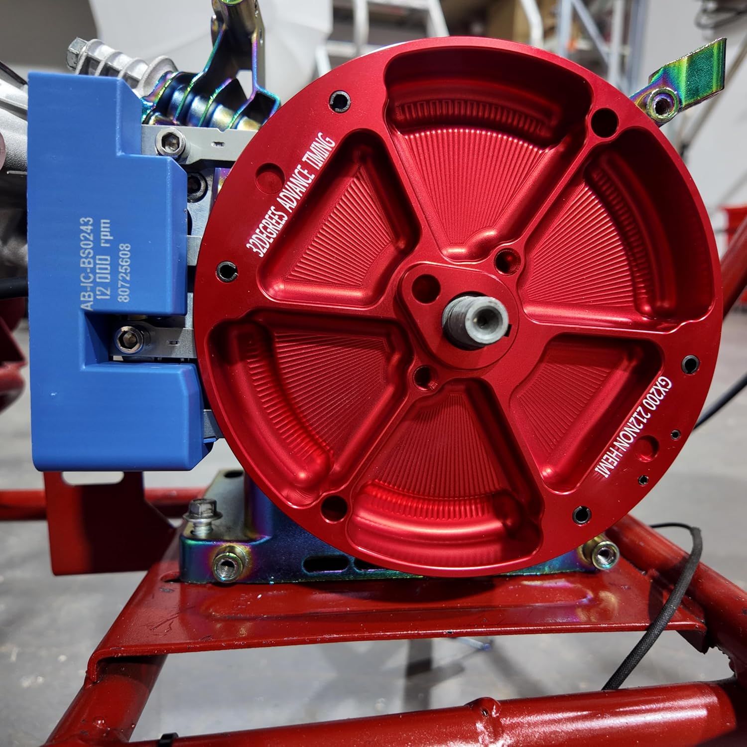 Ultra-Light Flywheel for Honda GX200/Clone 196cc, Ducar 196/212 and Tillotson 196/225/228/236, Wildcat 223, Predator Ghost 212, and Predator 224cc Non Hemi Engines 32 Degrees BTDC