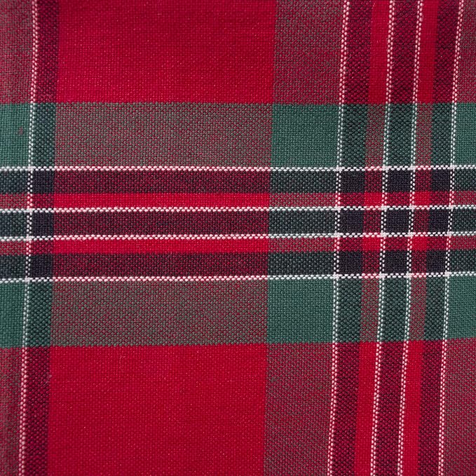 Juego de 6 Servilletas de Algodón DII 45.72 x 45.72 cm Navidad Rojo y Verde miniatura 3
