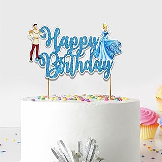SeyalÂ® Cinderela Happy Birthday Cake Topper