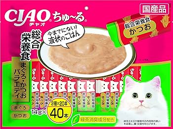 600本　チャオちゅーるごはん　総合栄養食　まぐろかつおバラエティ　いなばおやつ CIAO ちゅ～るごはん まぐろ・かつおバラエティ 60本入り | 商品