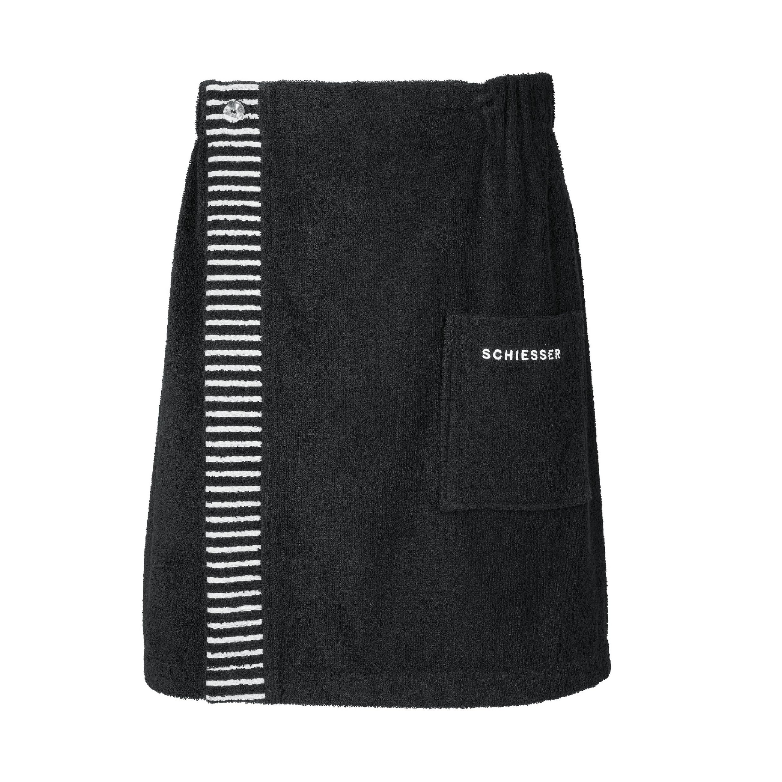 Schiesser Saunakilt Herren Sauna Schwarz 46-54 OEKO-TEX