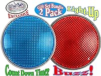 Vista 3 de Matty's Toy Stop Luces y sonidos electrónico 3 modos rojo y azul juego de respuesta zumbador y temporizador de cuenta regresiva paquete de regalo