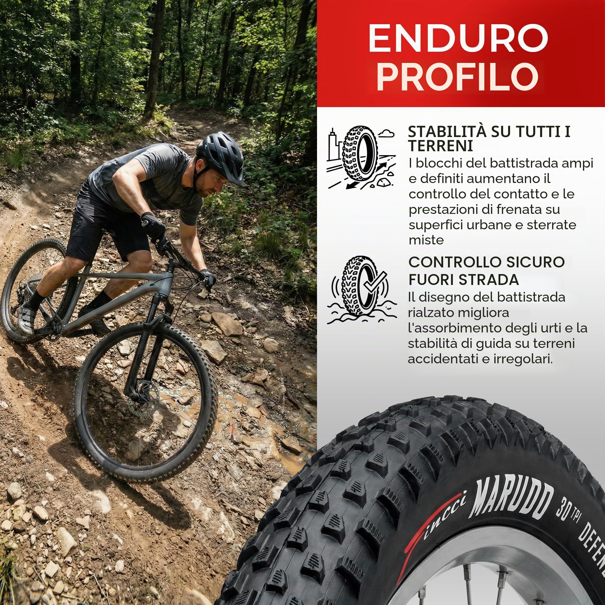 Fincci Bici Copertoni MTB 29 x 2.1 - Set di Nero Pneumatici Pieghevoli 29" con Protezione Antiforatura 1 mm e 2 Camere d'aria 52-622 - Imballaggio Gomme 29" per Gravel & Mountain & E bike