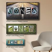 Vista 4 de Arte con nombre de dulces y dulces, regalo de postre personalizado (montaje en bloque de 6.5 x 18 pulgadas)