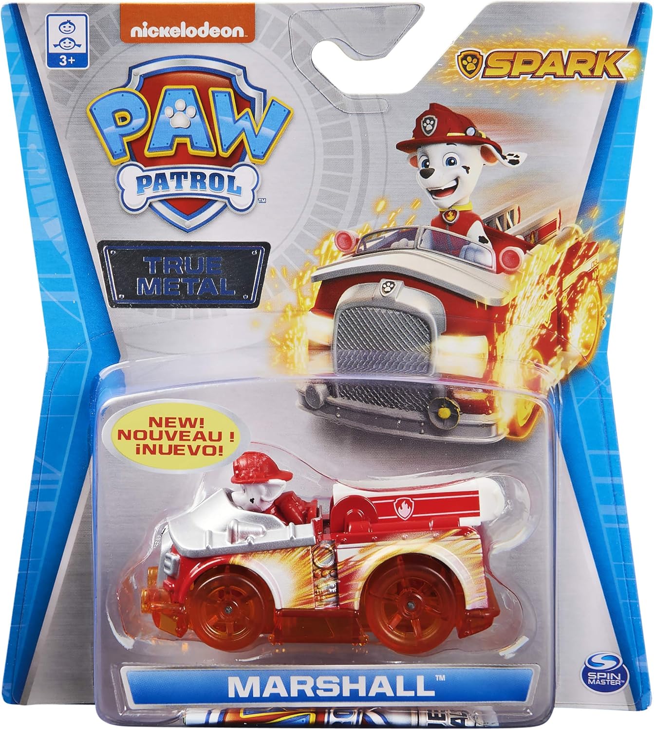 Paw Patrol True Metal Spark Collection 1:55 Scale - Marshall