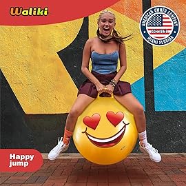 WALIKI Hippity Hop Ball for Adults | 29 Hearts Hopper Ball | Jumping Ball | Perfect Outdoor Game for Family Fun Activities