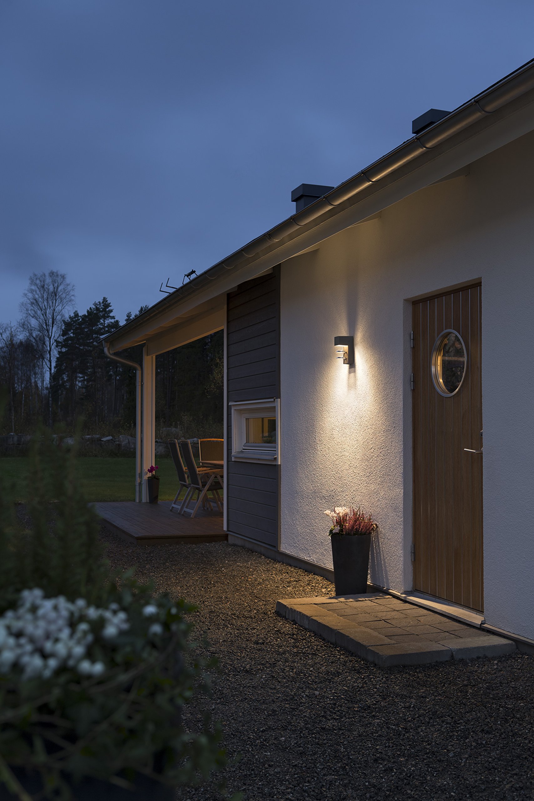 Konstsmide 7957-370 Accera LED Anthracite Outdoor Wall Light - View #13