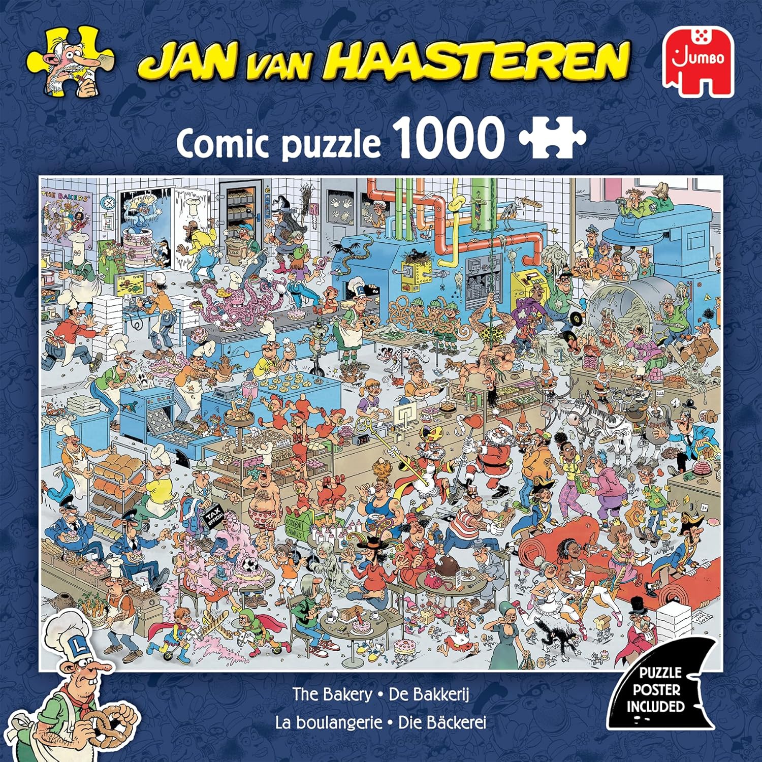 Jan Van Haasteren - JVH - La Boulangerie - The Bakery - Adult Jigsaw Puzzle - Funny - 100% Recycled Cardboard - 1000 Pieces Jumbo