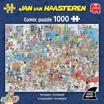 Jan Van Haasteren - JVH - La Boulangerie - The Bakery - Adult Jigsaw Puzzle - Funny - 100% Recycled Cardboard - 1000 Pieces Jumbo