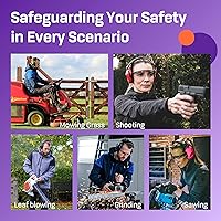 Vista 5 de Vanderfields Auriculares de Protección Auditiva - 26dB - Protección Auditiva para Tiro de Rango - Orejeras con Cancelación de Ruido para Adultos