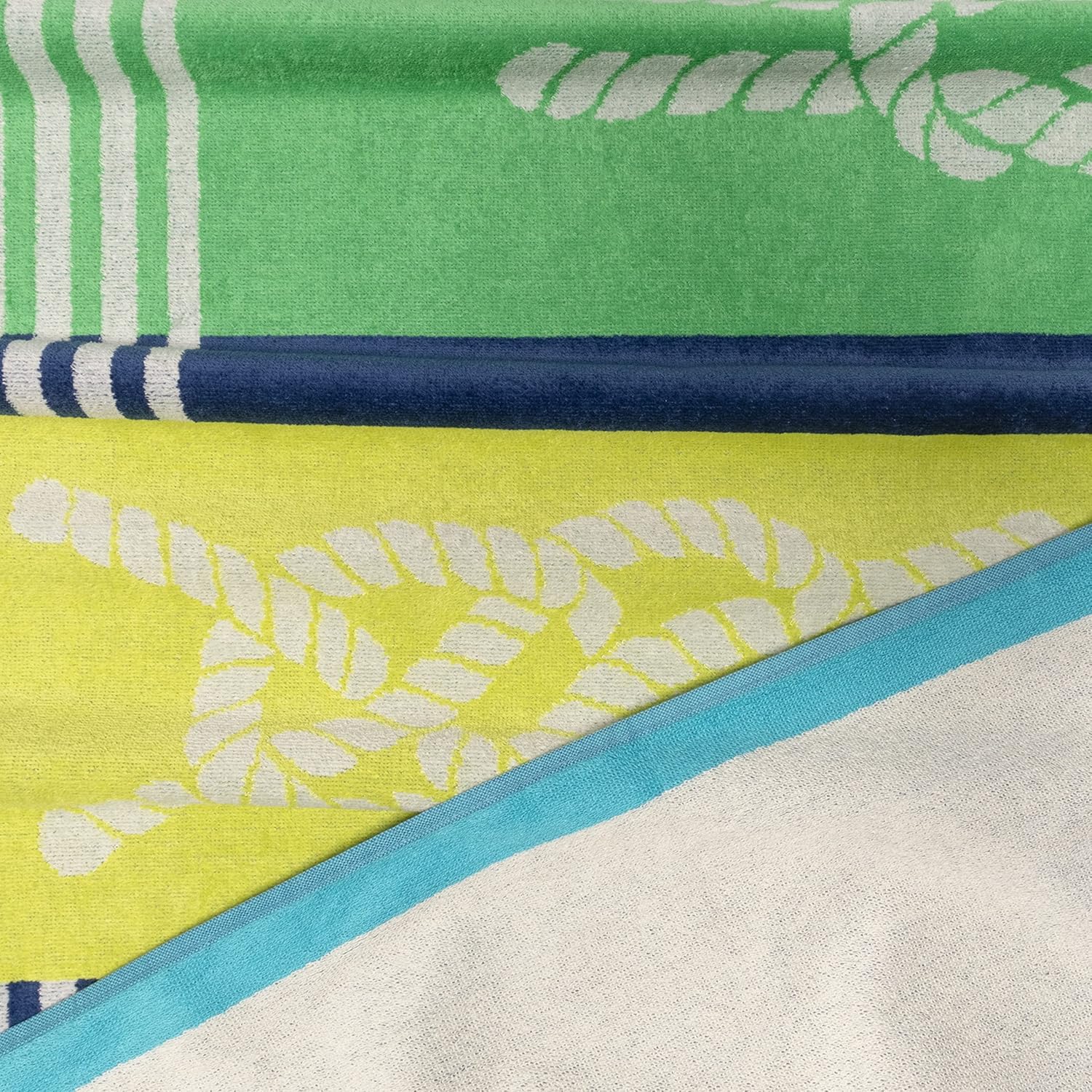Superior Marine Knots Oversized Towel, 35" x 67", Royal Blue