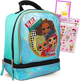 Lol Doll Lunch Bag Lol Dolls School Supplies Bundle - Premium Lol Doll Lunch Box with Lol Dolls Stickers (Lol Dolls Activity Set)