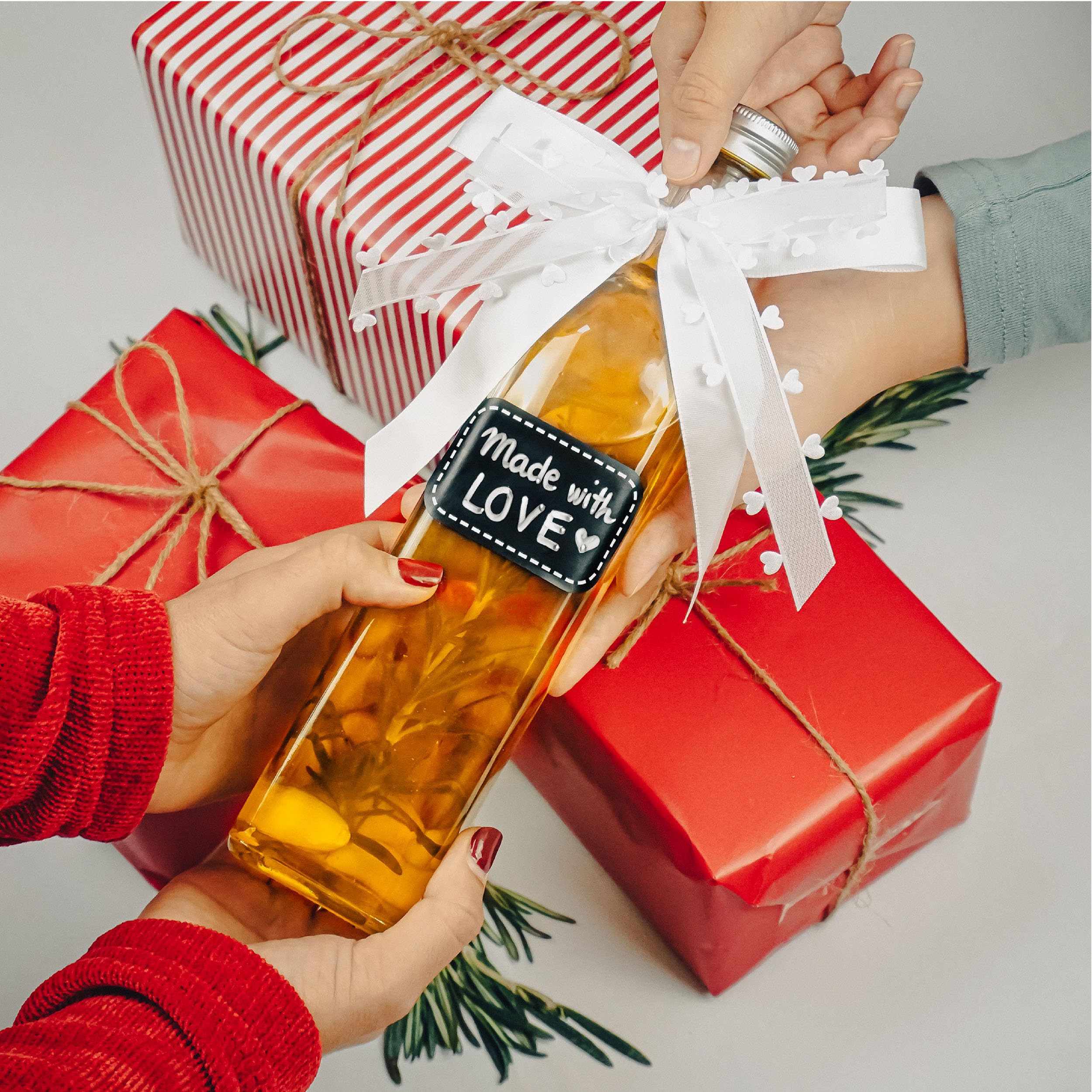 Praknu 12 Botellas Cristal 250ml con Tapón Rosca Hermético - Botella Vidrio para Licores Caseros, Aceite & Cerveza Artesanal
