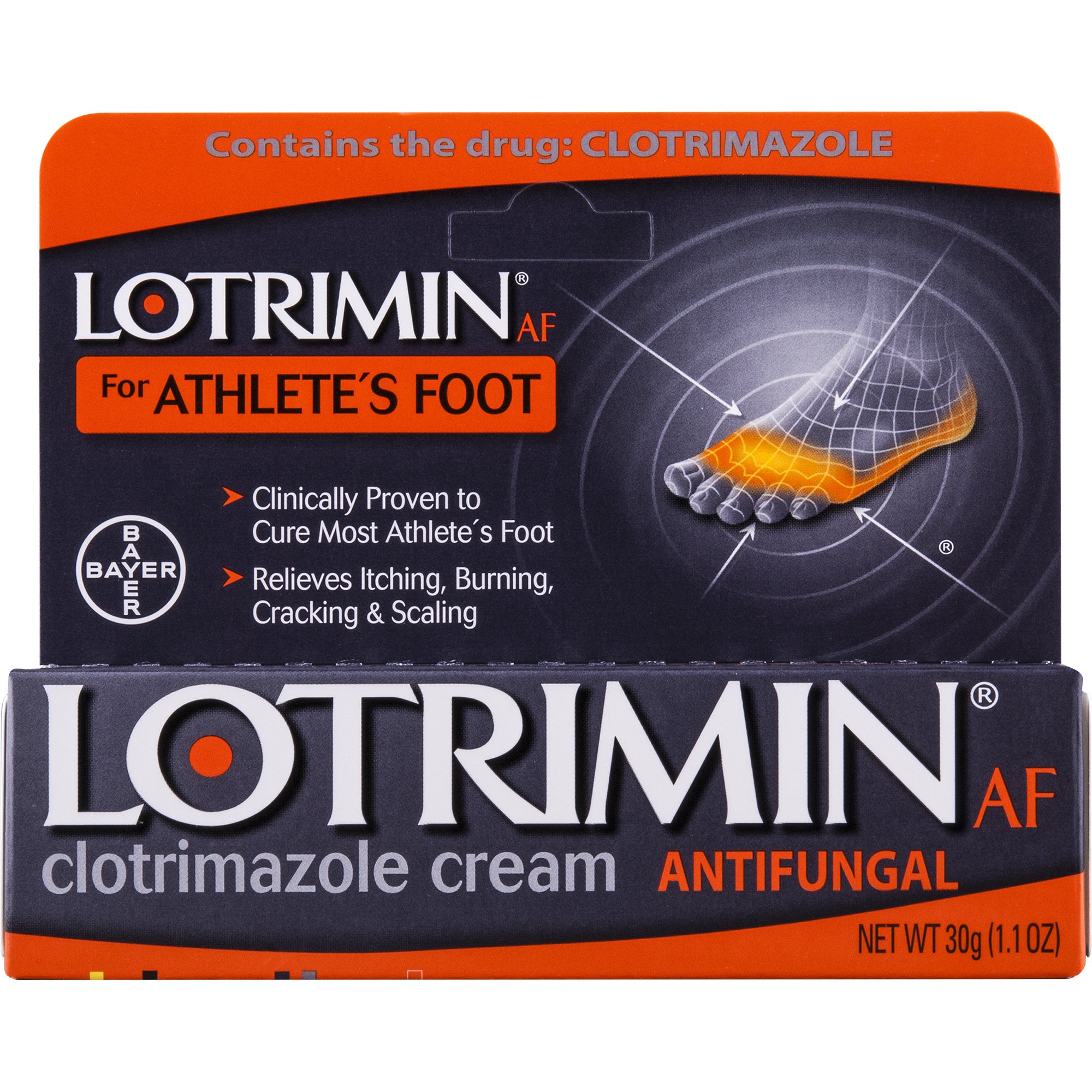 Lotrimin AF Cream for Athlete's Foot, Clotrimazole 1 Antifungal
