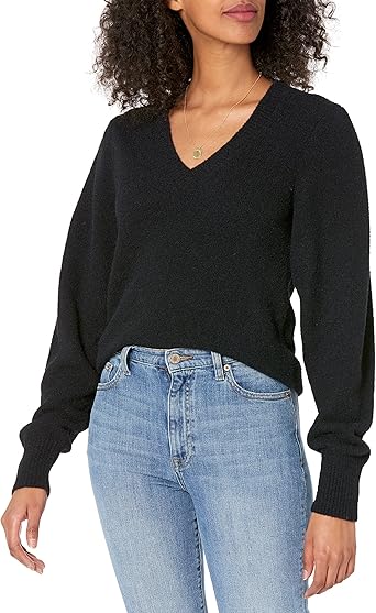 thin v neck sweater women's