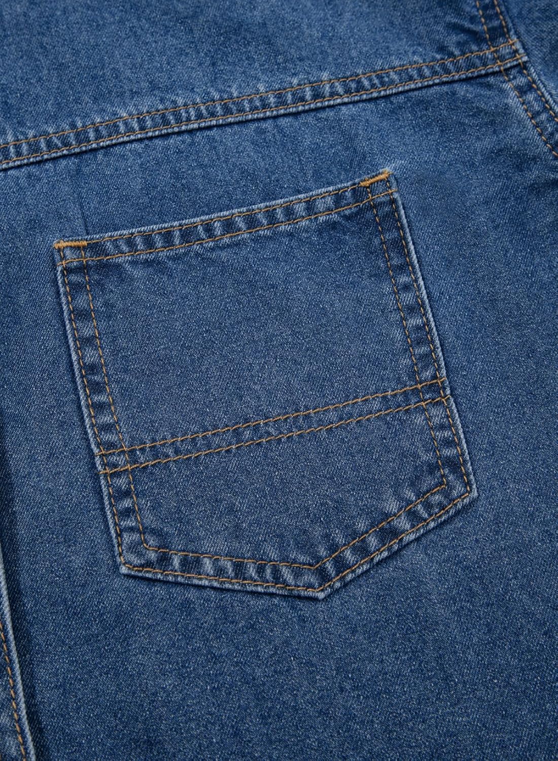 Sidefeel Women Denim Shirts Oversized Long Sleeve Button Down Blouse V Neck Casual Top Shackets - Image 8